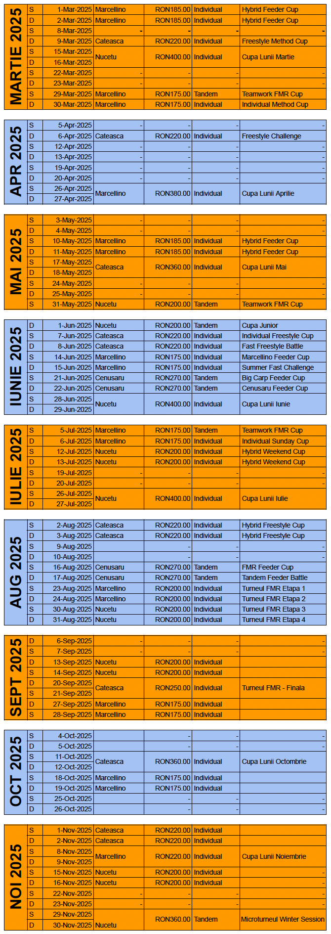 Calendar 2025 FMR